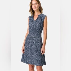 Zero | Day dress - dark blue-cream Knee length SZ 38/M